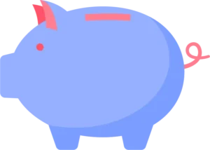 An illustration of a piggy bank
